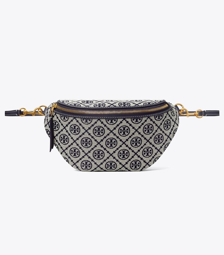 Tory Burch diseñador riñoneras Riñonera con monograma T en Tory Navy frente