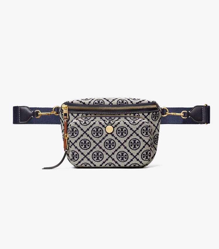 Tory Burch diseñador riñoneras Riñonera mini con monograma en forma de T en Tory Navy frente