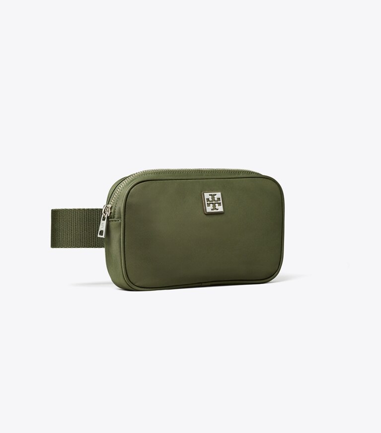 Tory Burch diseñador riñoneras Riñonera Virginia en Grape Leaf ángulo