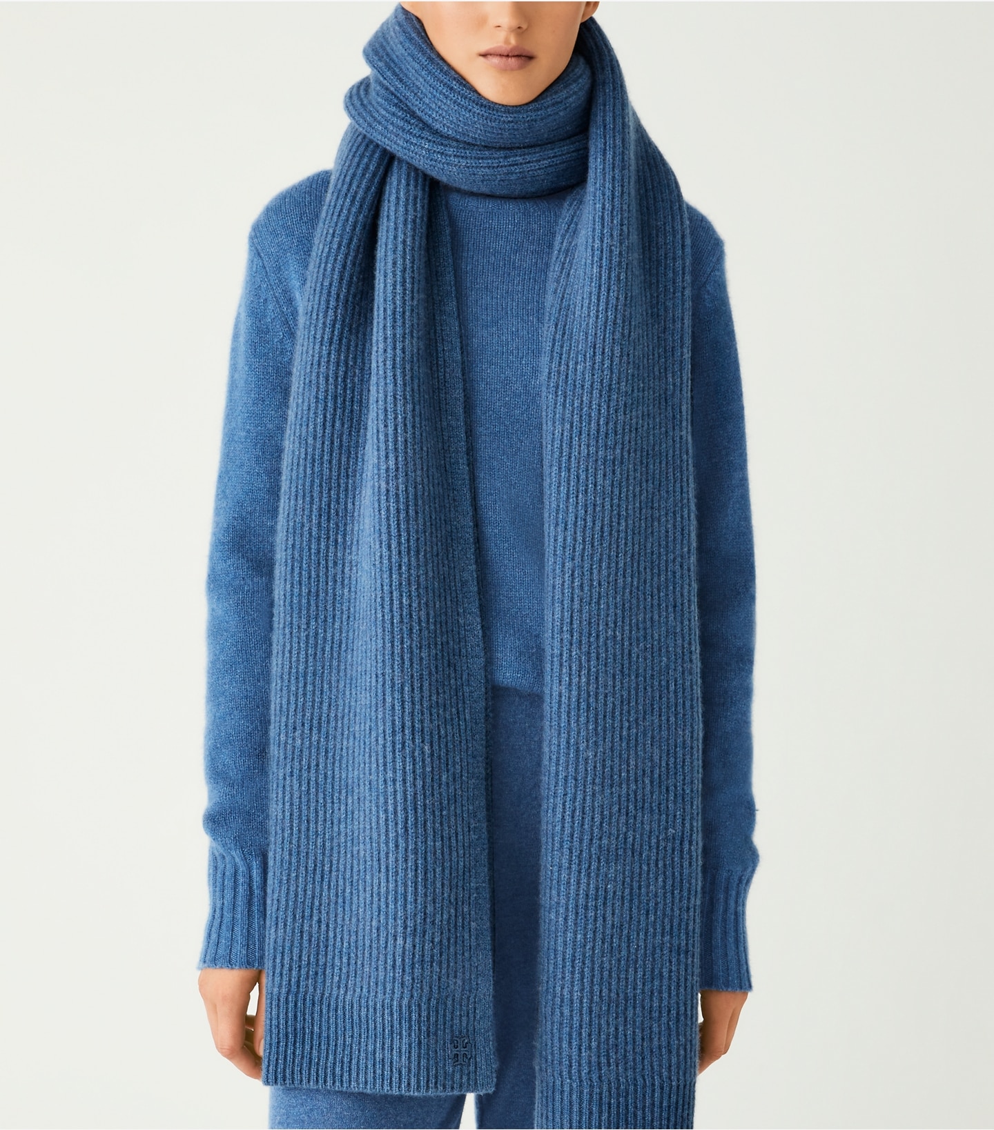 Ribbed Cashmere Oversized Scarf