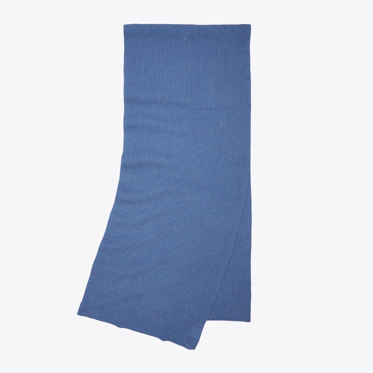 Tory Burch Women's Ribbed Cashmere Oversized Scarf in Blue Wash Heather, One Size