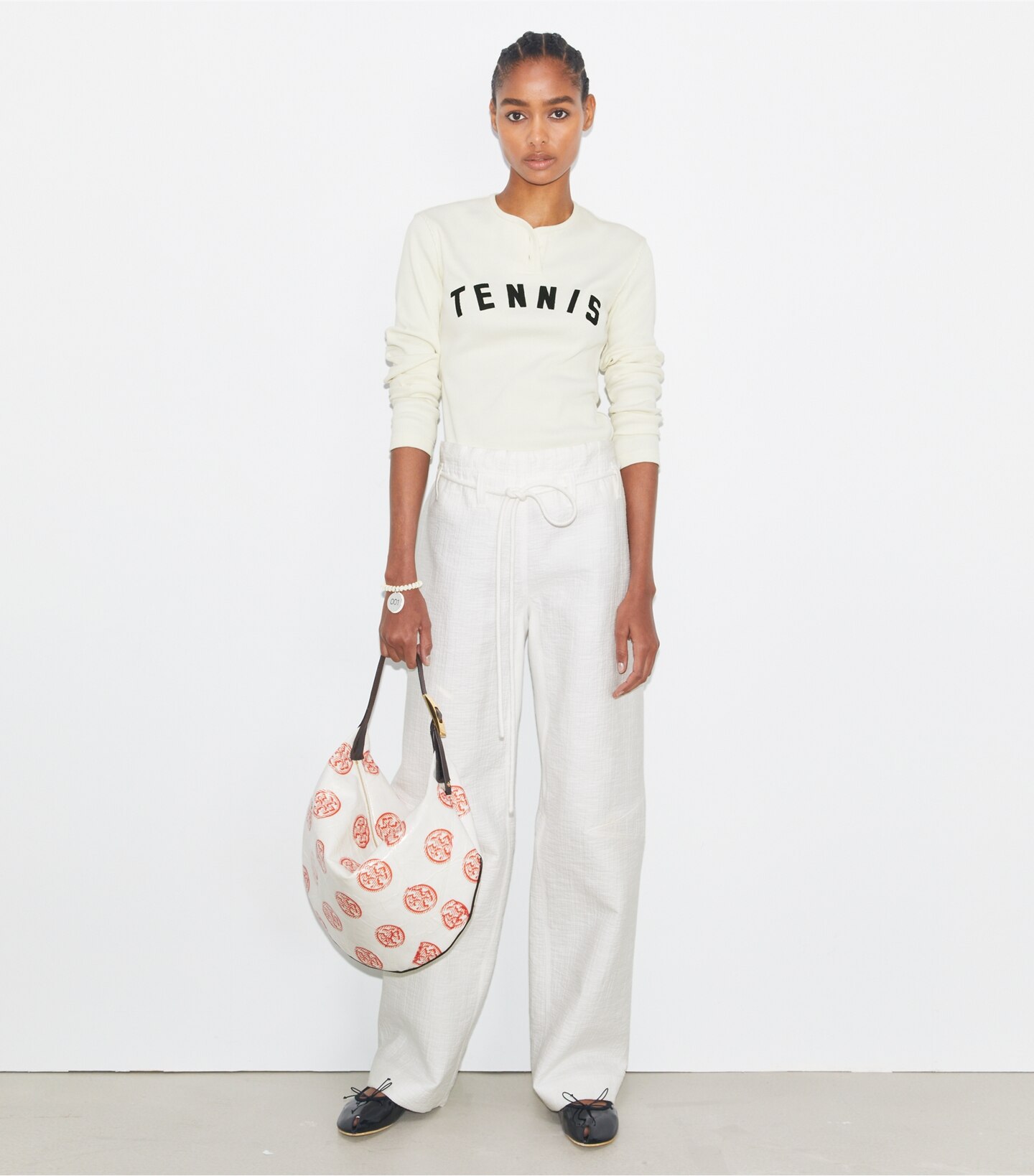 Ribbed Cotton Tennis Henley