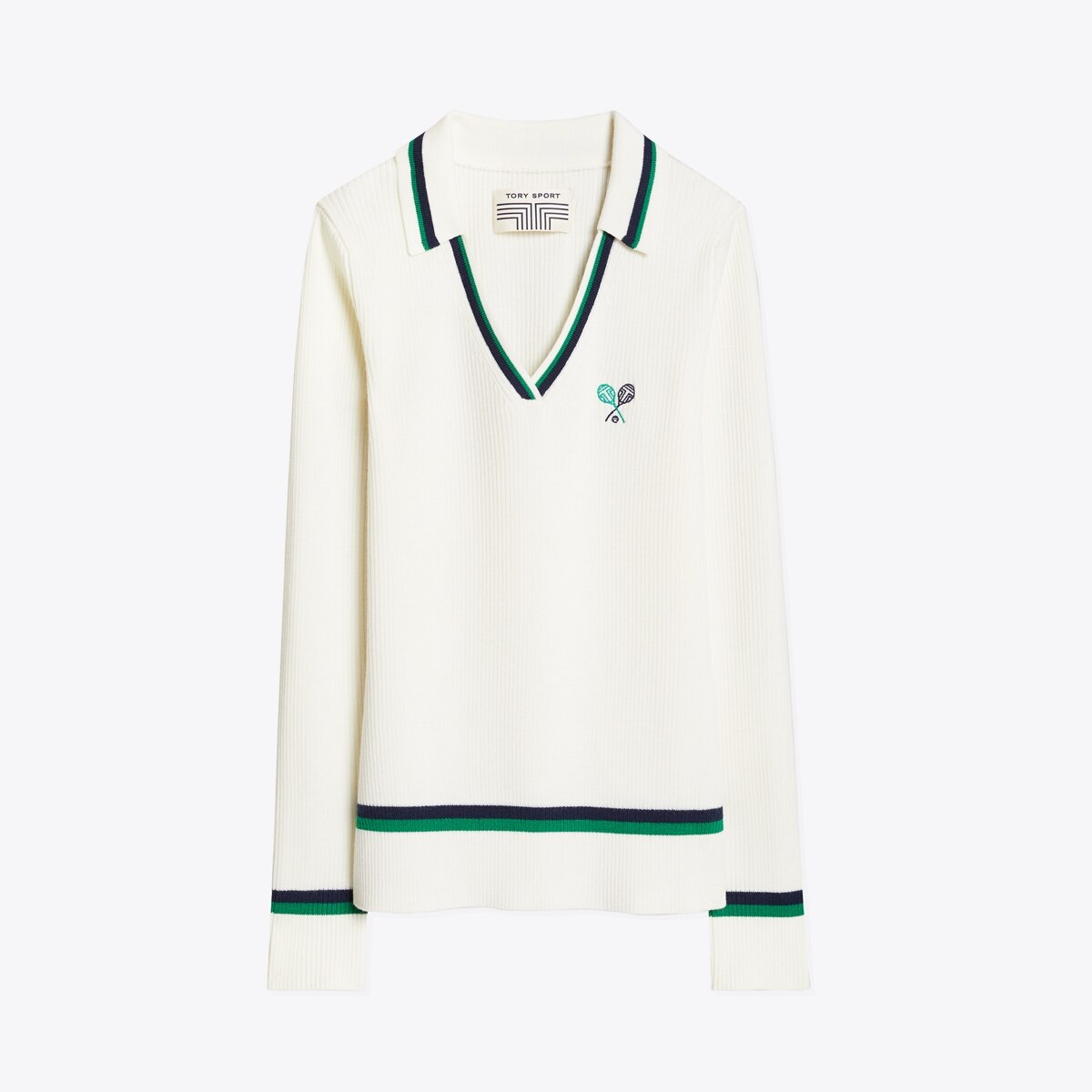 Ribbed Merino Polo Sweater: Women's 
