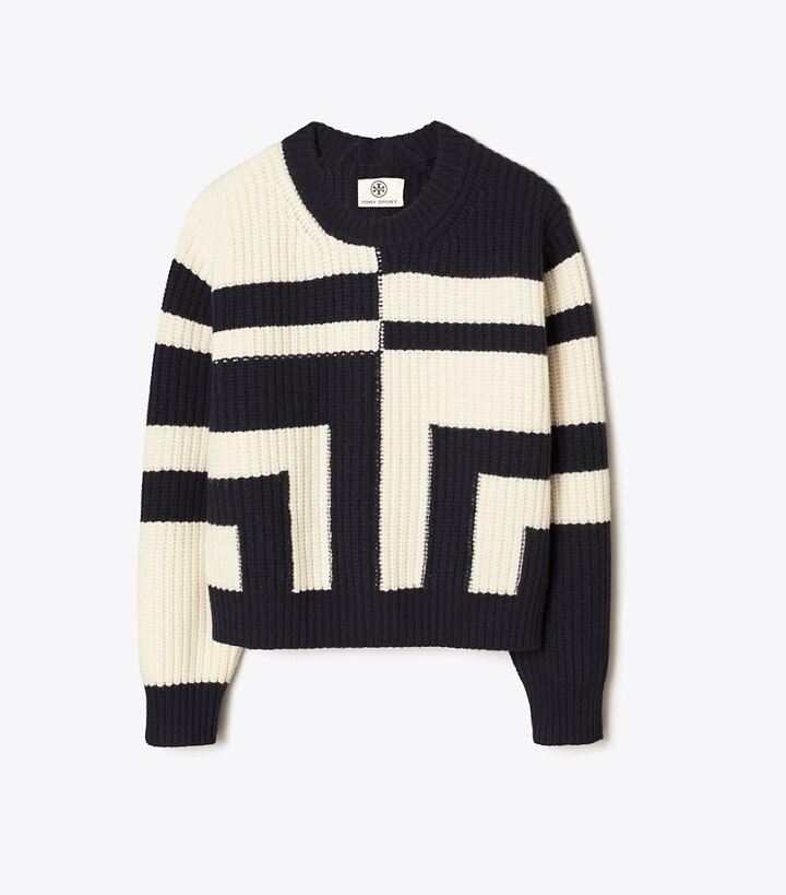 Ribbed Merino T Sweater: Women's Designer Sweaters | Tory Sport