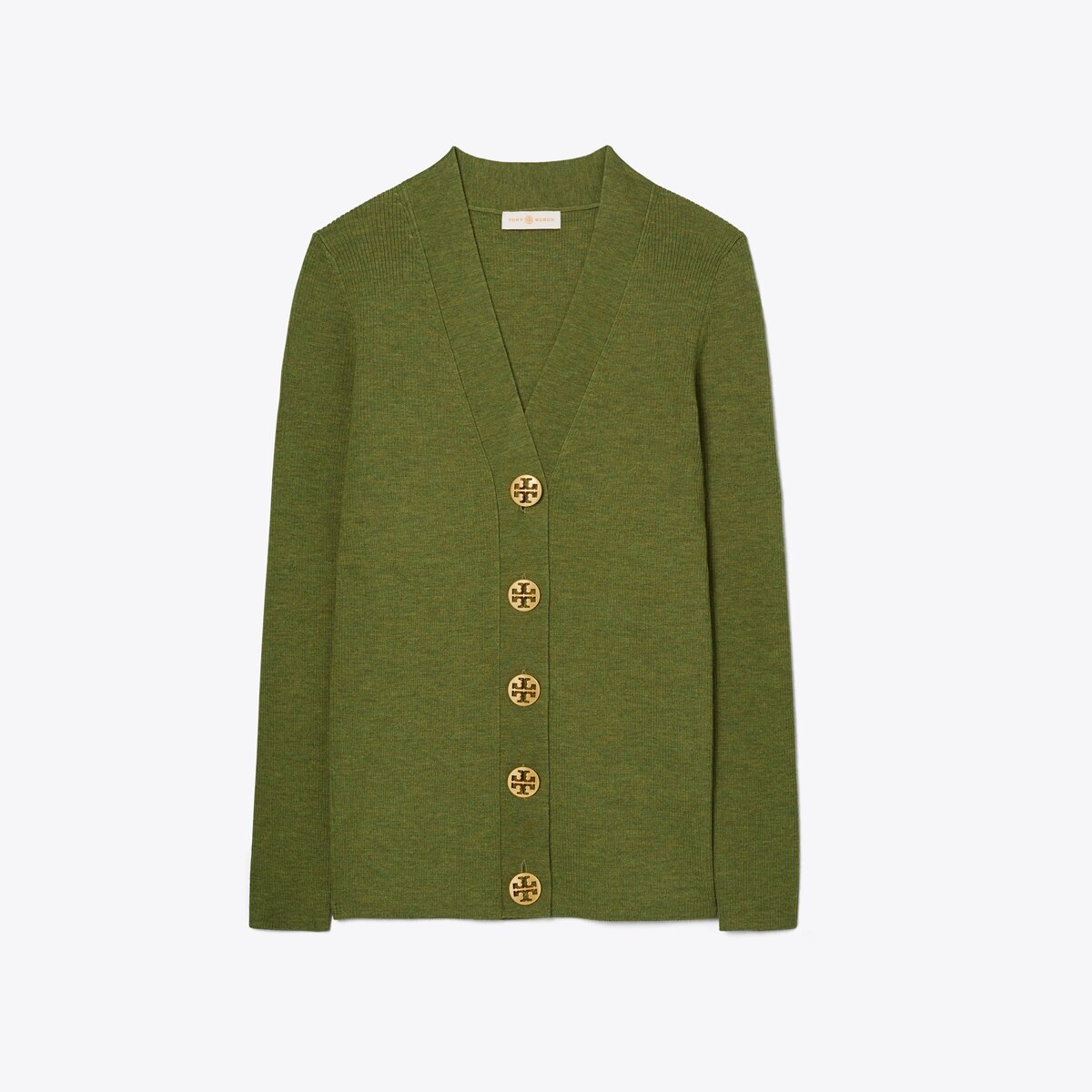Tory Burch Kimberly Bell-Sleeve Sweater W/ Buttons In Beige Merino Wool |  craft-ivf.com