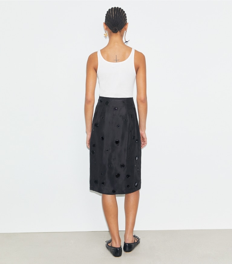 Tory Burch designer tops Ribbed Tank Top in Snow White front