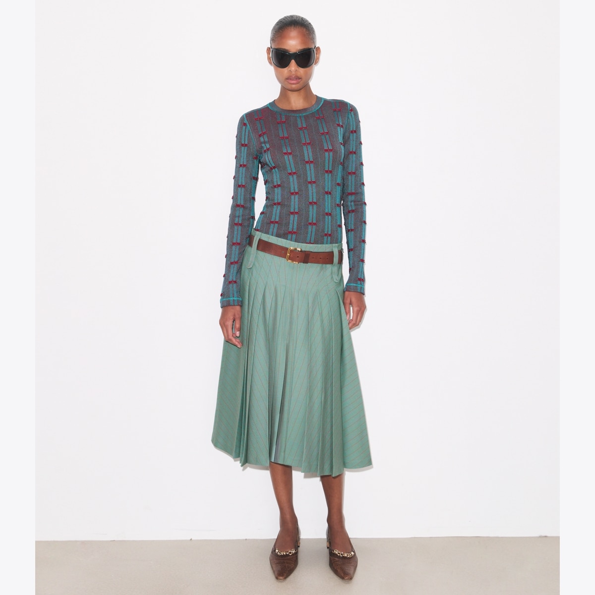 RIBBED VISCOSE TOP - thumbnail 3
