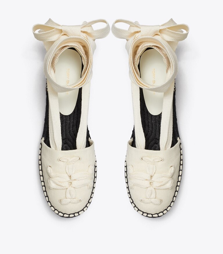 Tory burch hot sale lace up espadrilles