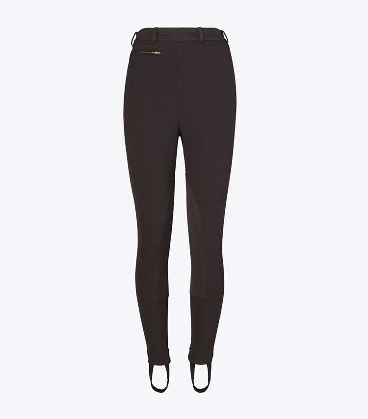 Tory Burch designer bottoms Riding Pant in Black front