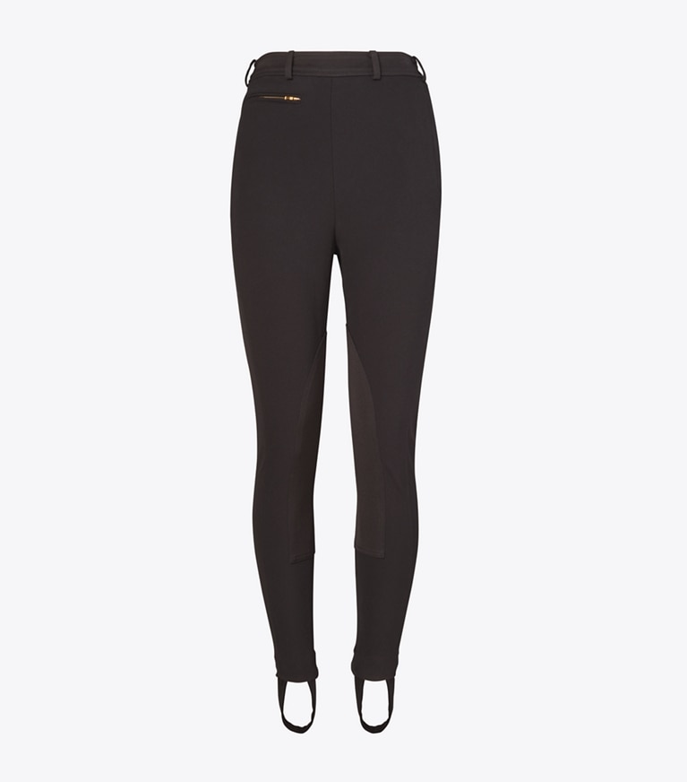 Tory Burch designer bottoms Riding Pant in Black front