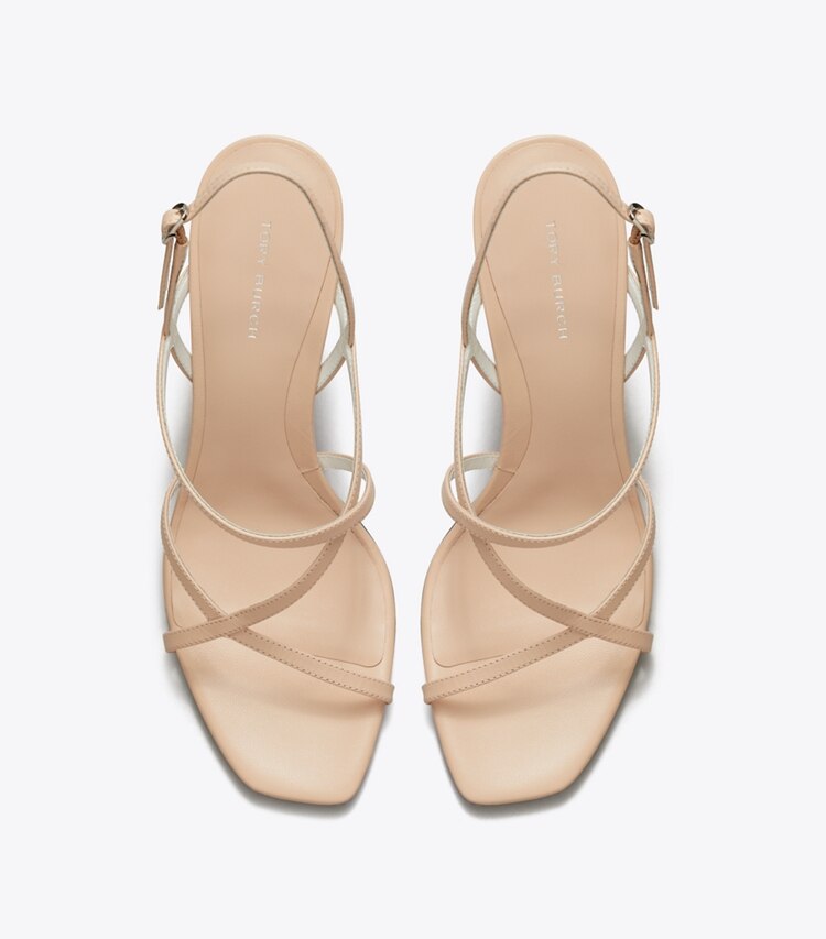 Tory Burch designer sandalen Riemchensandalette in ROSE PINK von oben