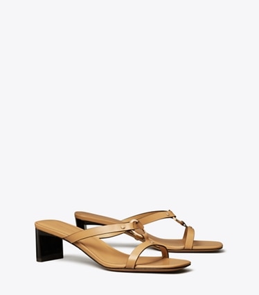 Tory Burch designer sandals Ring Heeled Sandal in Cantucci angle