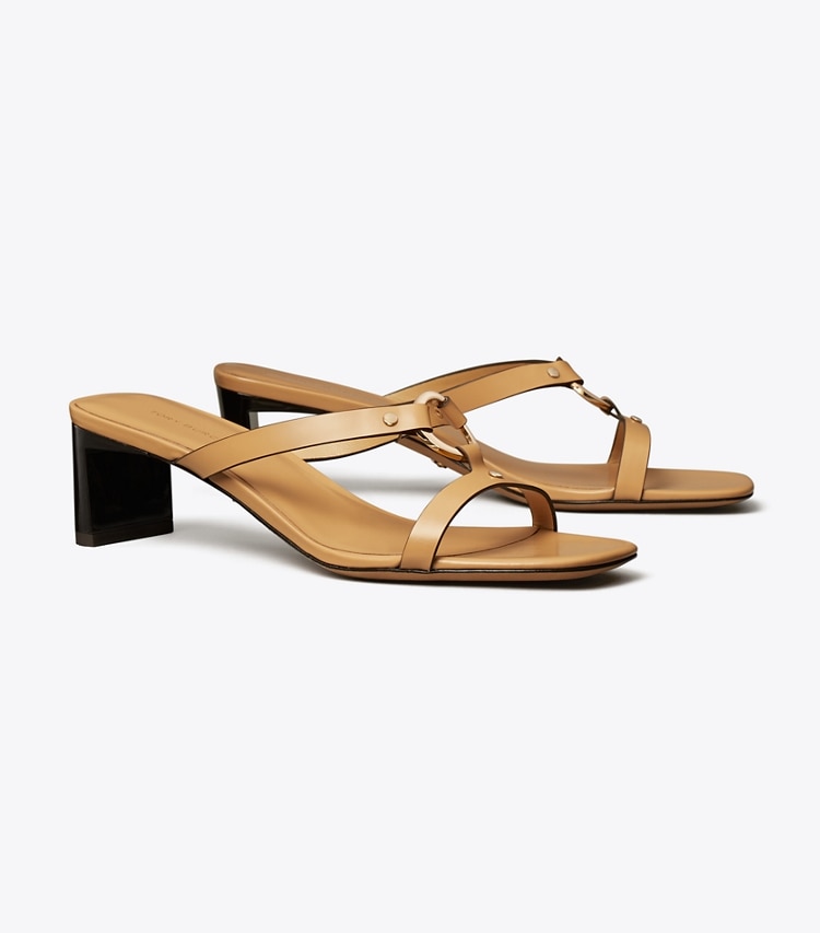 Tory Burch designer sandals Ring Heeled Sandal in Cantucci angle