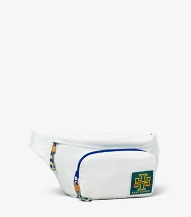Tory Sport designer belt bags Ripstop Belt Bag in Snow White angle