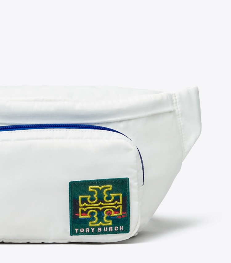 Tory Sport designer belt bags Ripstop Belt Bag in Snow White detail