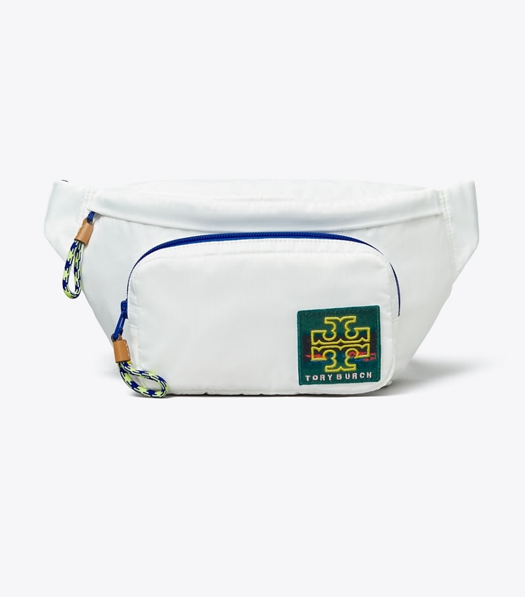 Tory Sport designer belt bags Ripstop Belt Bag in Snow White front