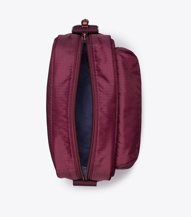 Tory Burch designer クロスボディバッグ リップストップ クロスボディ in Winetasting オーバーヘッド