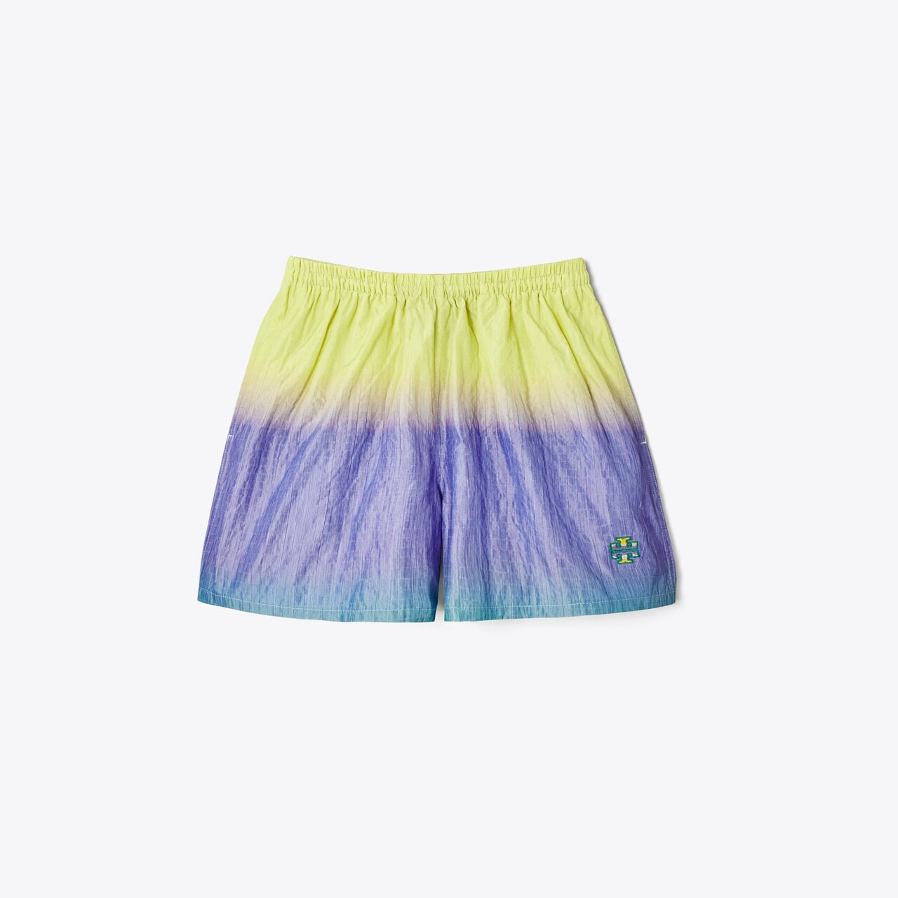 Purple and Yellow Drawstring Everyday Shorts