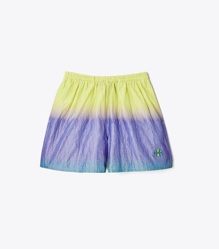 Rue21 Lilac Tie Dye Drawstring Side Ruched Back Honeycomb Shorts