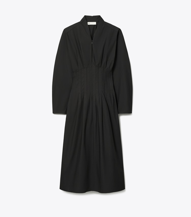Tory Burch designer robes Robe en popeline dans Black de face