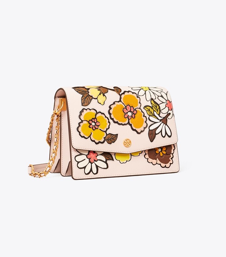 tory burch robinson floral convertible shoulder bag