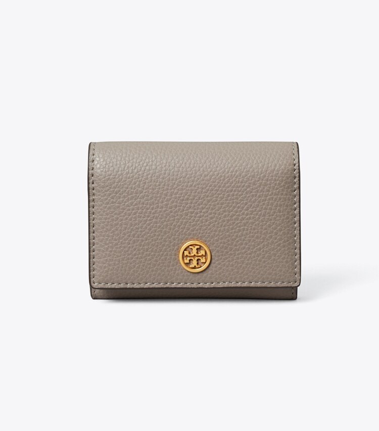 Tory Burch designer カードケース ロビンソン ビジネス カードケース in Gray Heron front