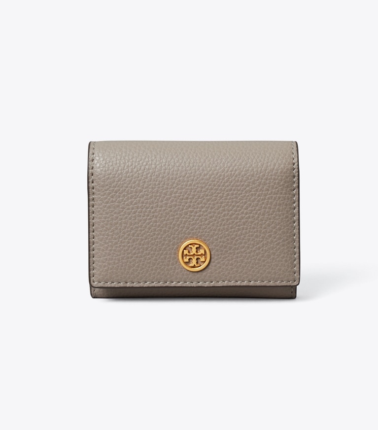 Tory Burch designer カードケース ロビンソン ビジネス カードケース in Gray Heron front