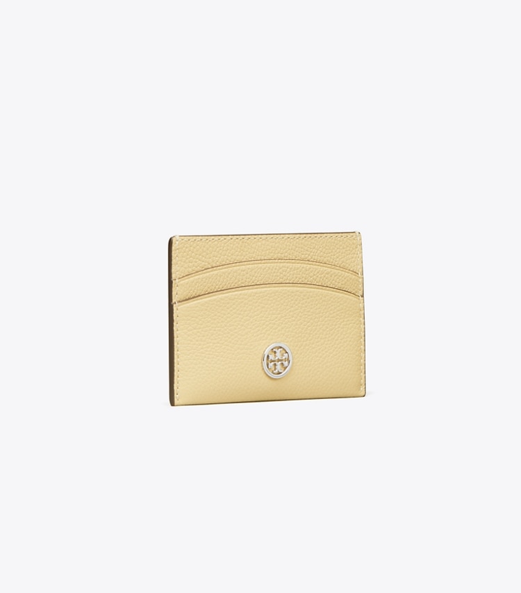 Tory Burch designer card cases Robinson Card Case in Praline angle