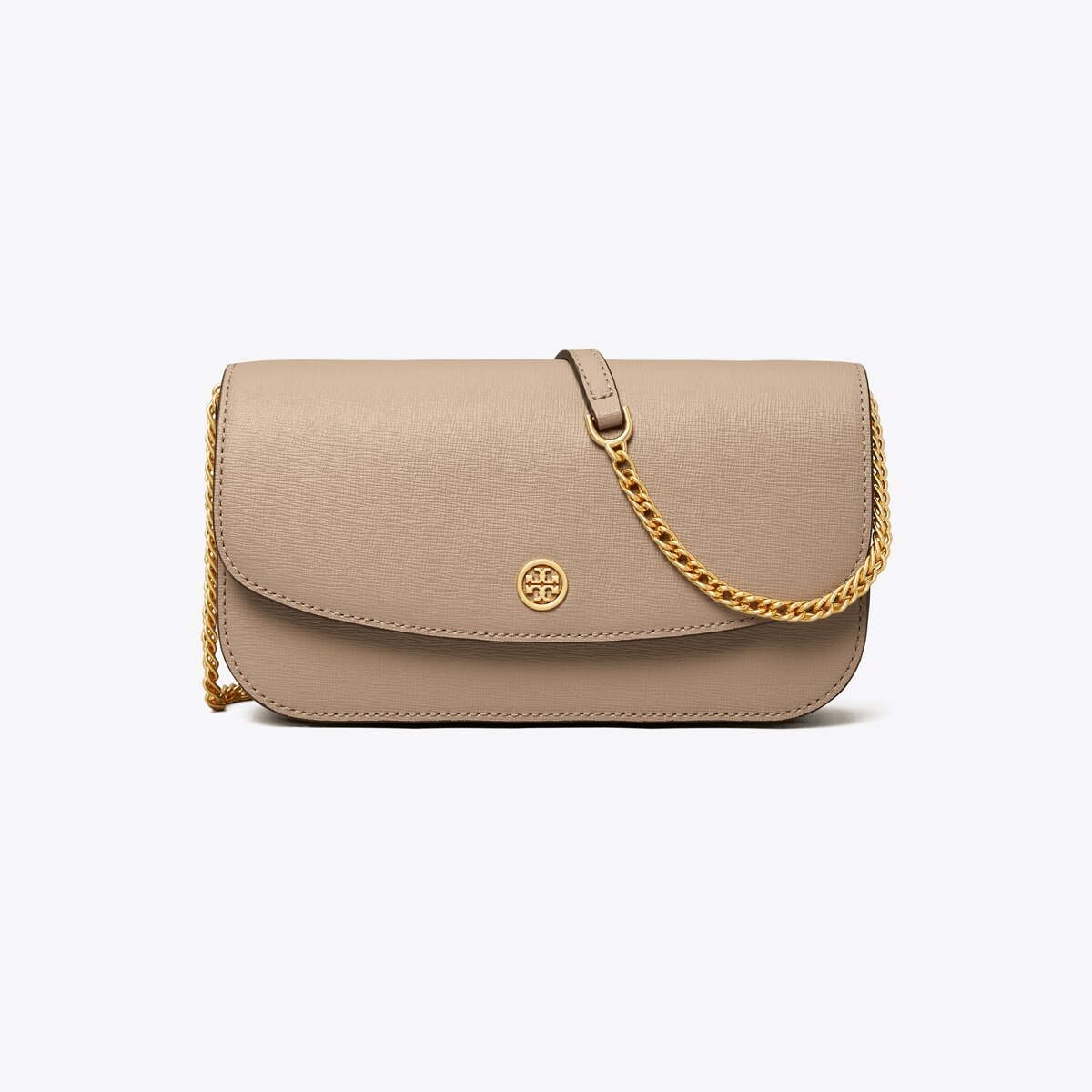 即発★Tory Burch★ Robinson Chain Wallet 137152 TORY BURCH ROBINSON Chain Wallet Gray Heron 137152