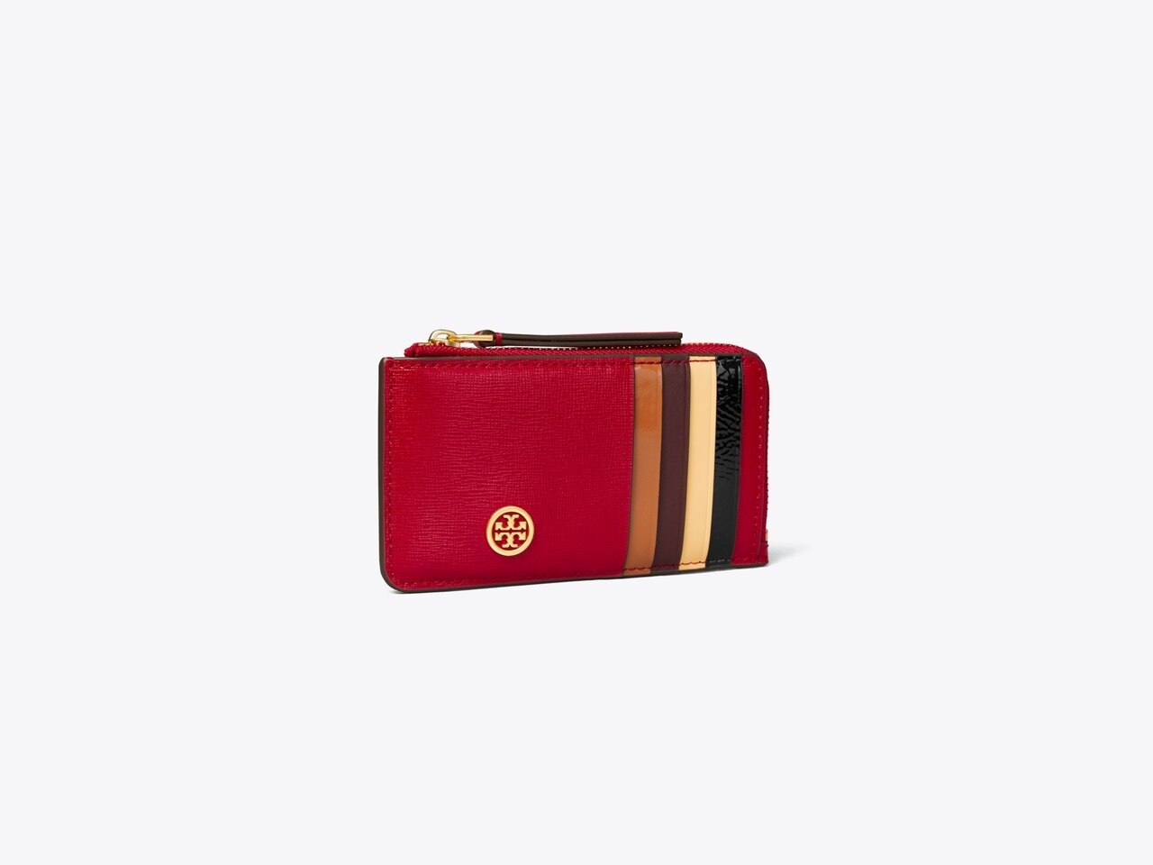 Tory Burch Robinson Top Zip Card Case