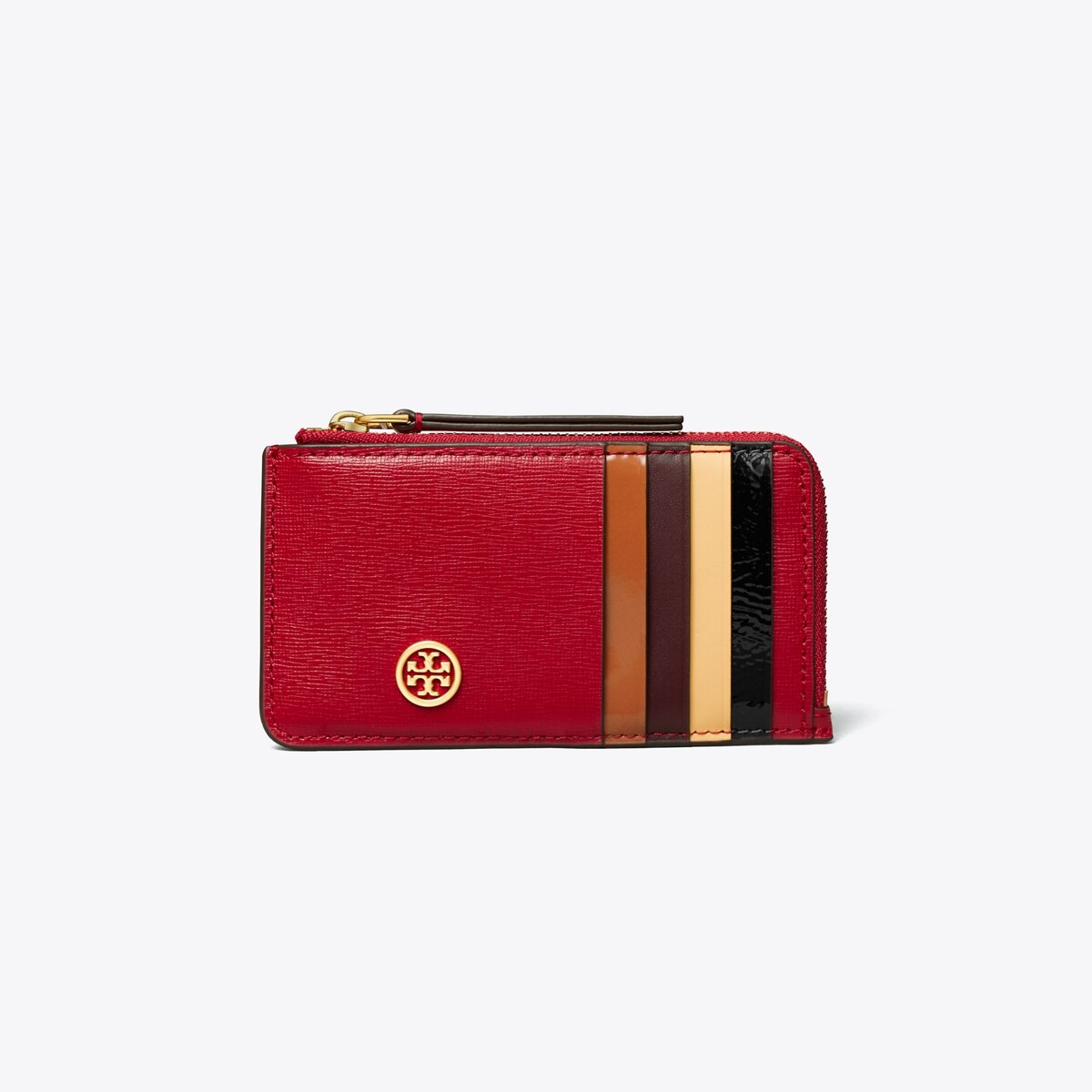 ★Tory Burch★Robinson Spazzolato Zip Card Case Tory Burch Robinson Spazzolato Leather Card Case | Nordstrom