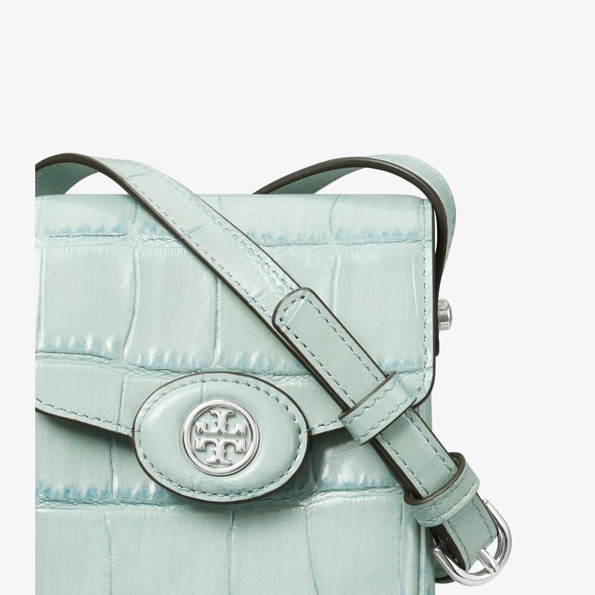 Tory burch robinson croc selling chain crossbody