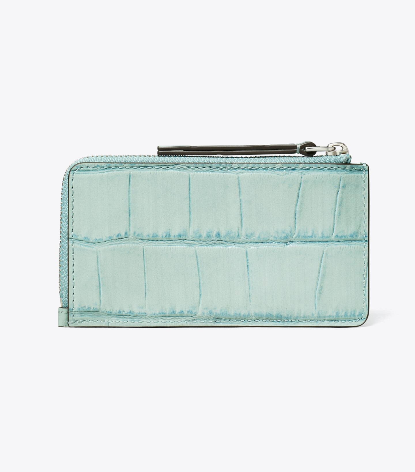 Robinson Croc-Embossed Zip-Top Card Case