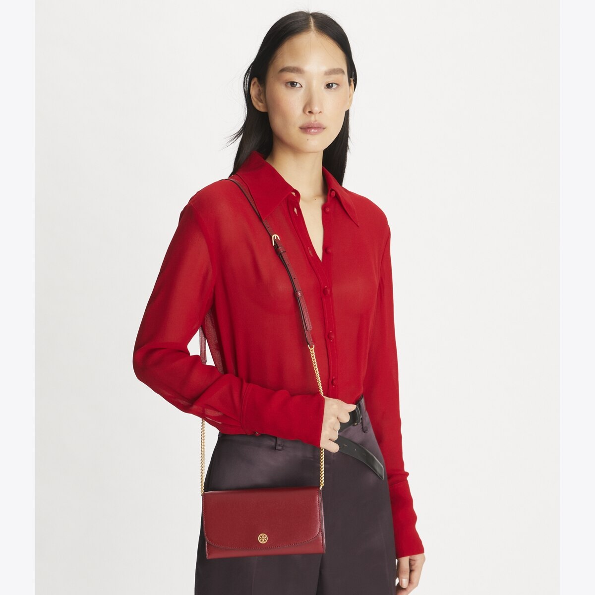 財布・小物その他 TORY BURCH MINI FLEMING CHAIN WALLET tory burch crossbody womanfleming mini chain wallet