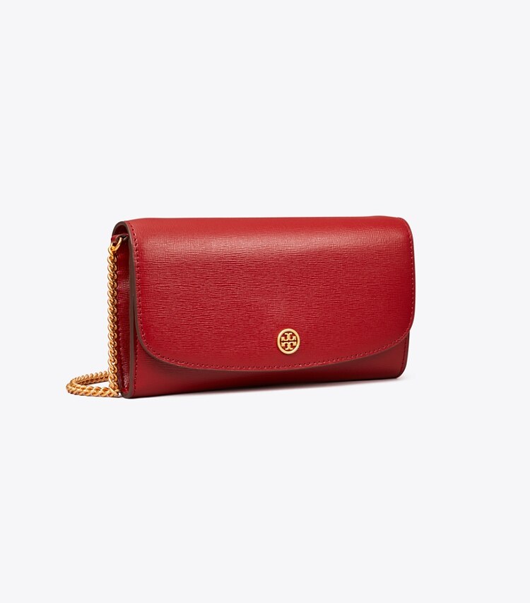 Tory Burch designer mini bags Robinson Crossbody in Bricklane angle