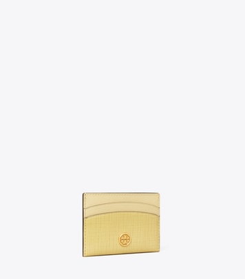Robinson Pebbled Top-Zip Card Case: Women's Wallets & Card Cases