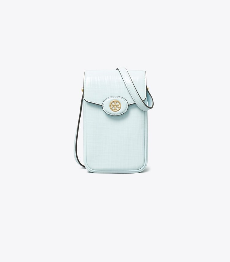 Tory Burch designer ミニバッグ ロビンソン クロスハッチ フォン クロスボディ in Summit front