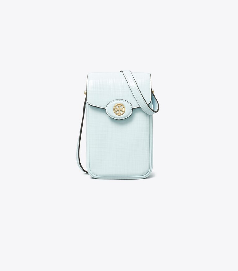 Tory Burch designer ミニバッグ ロビンソン クロスハッチ フォン クロスボディ in Summit angle