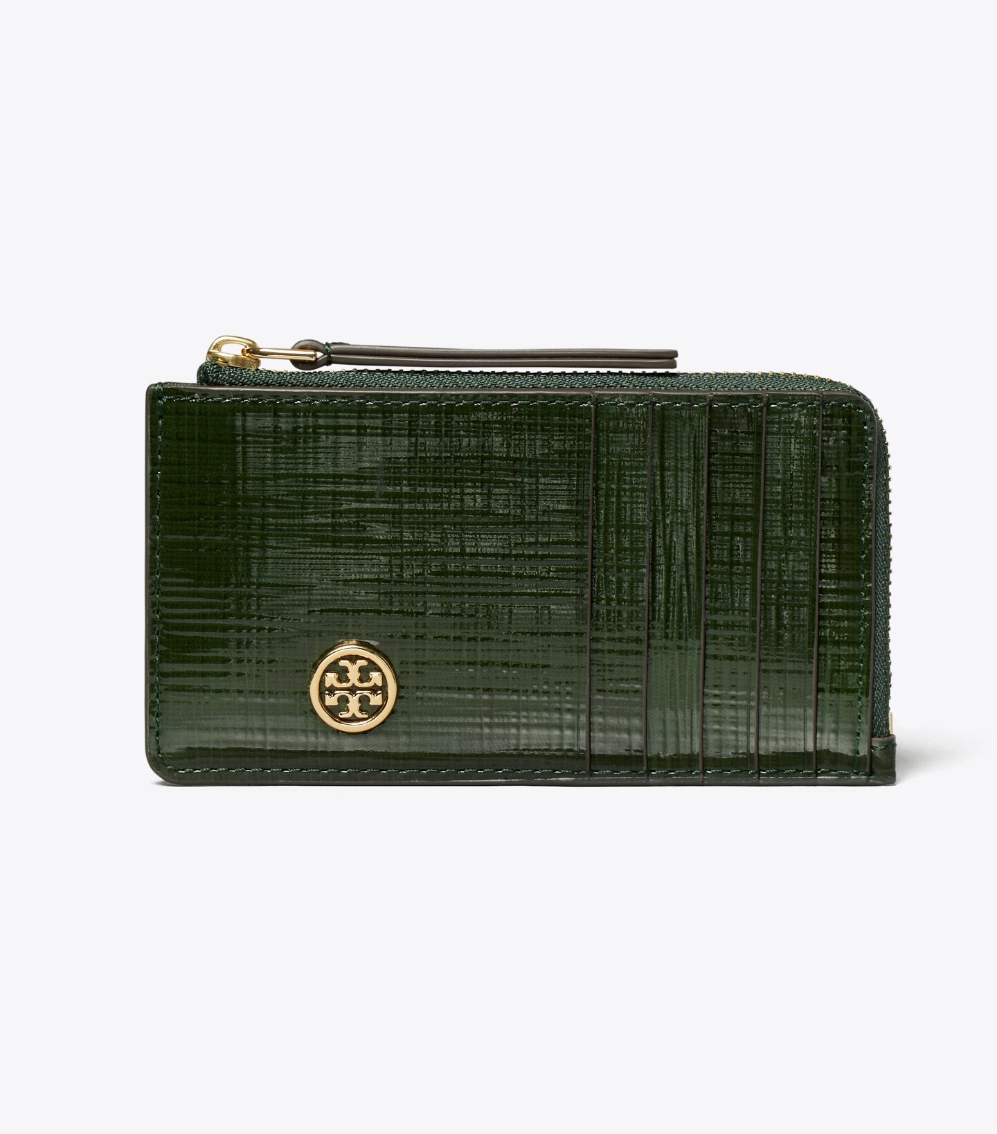 Robinson Crosshatched Zip Card Case