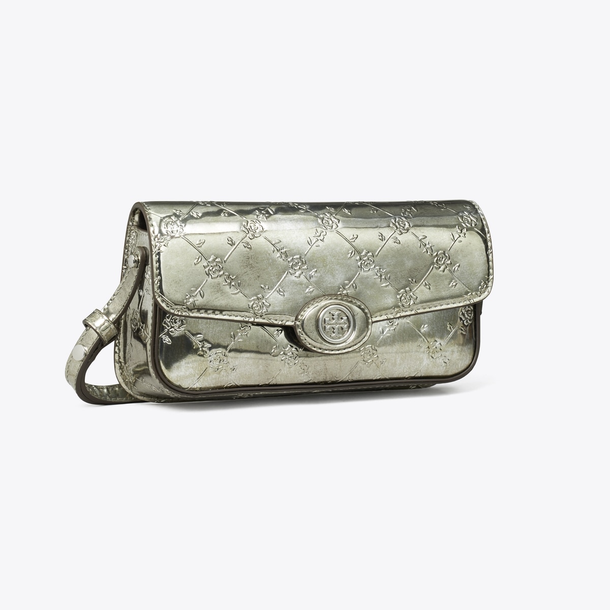 Robinson Floral Metallic Rectangular Shoulder Bag: Women's