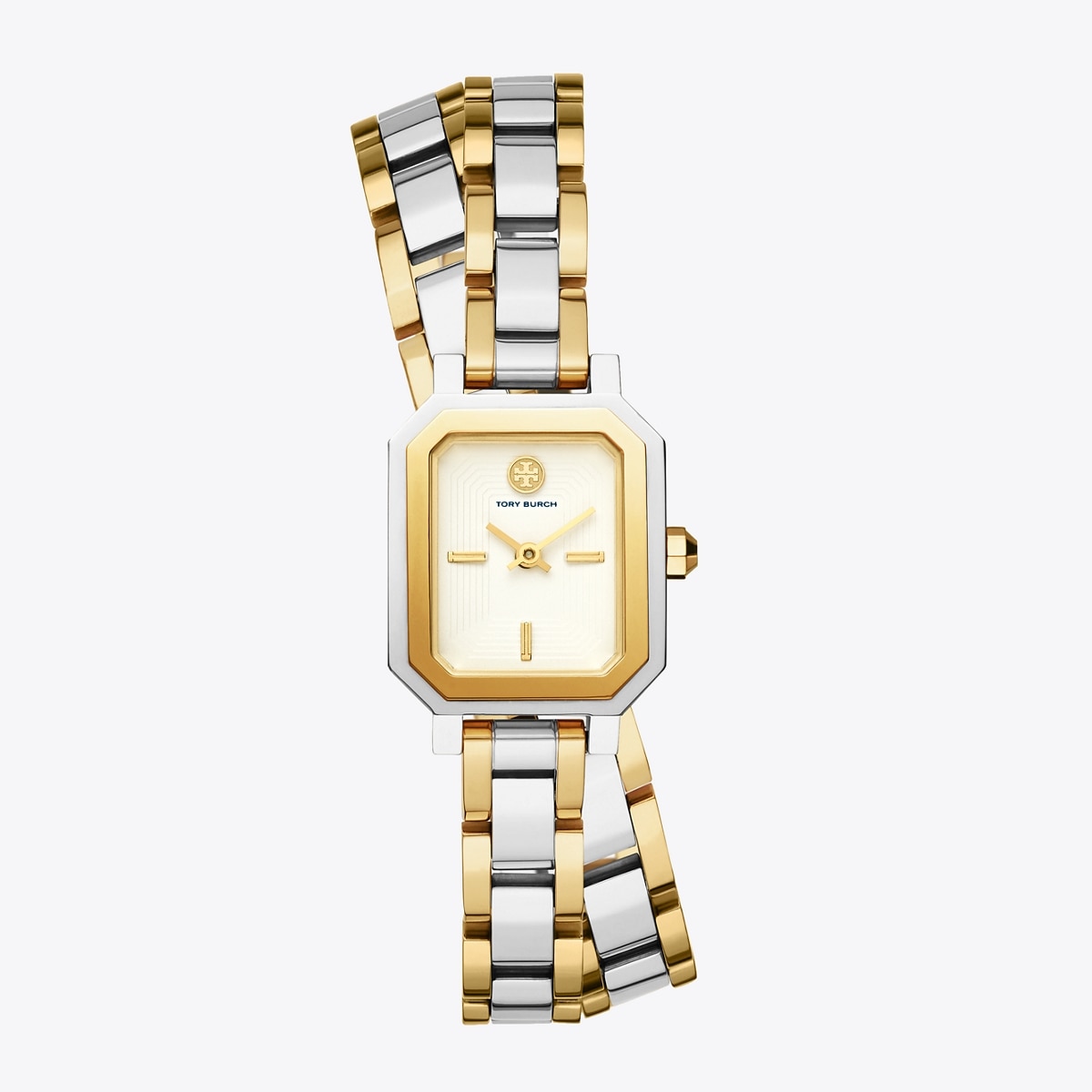 Robinson Mini Watch, Two-Tone Gold/Stainless Steel/Ivory, 22 MM: Women's  Designer Strap Watches | Tory Burch