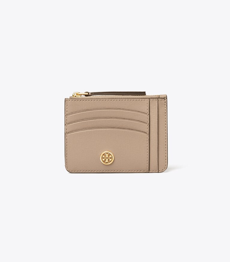 Tory Burch designer kartenetuis Robinson Multi-Kartenetui in Gray Heron angle