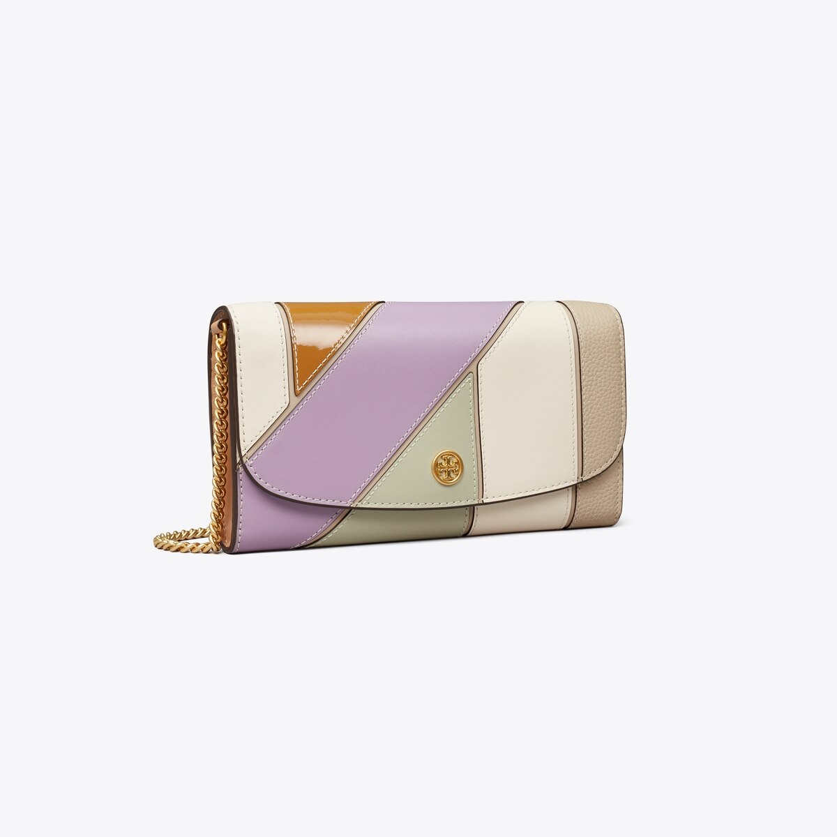 Robinson Patchwork Chain Wallet: Women's Designer Mini Bags | Tory Burch
