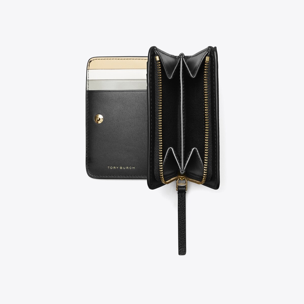 手元有&最安値保証♪ TORY BURCH☆Robinson Mini Bi-Fold Wallet robinson-pebbled-bi-fold-