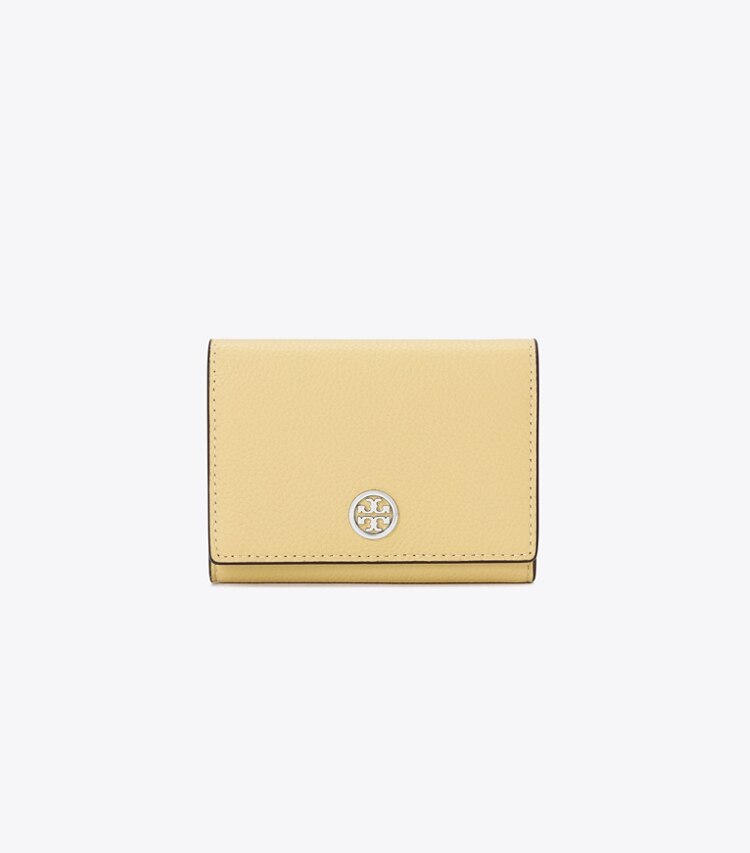 Tory Burch designer カードケース ロビンソン ペブルド カードケース in Praline front