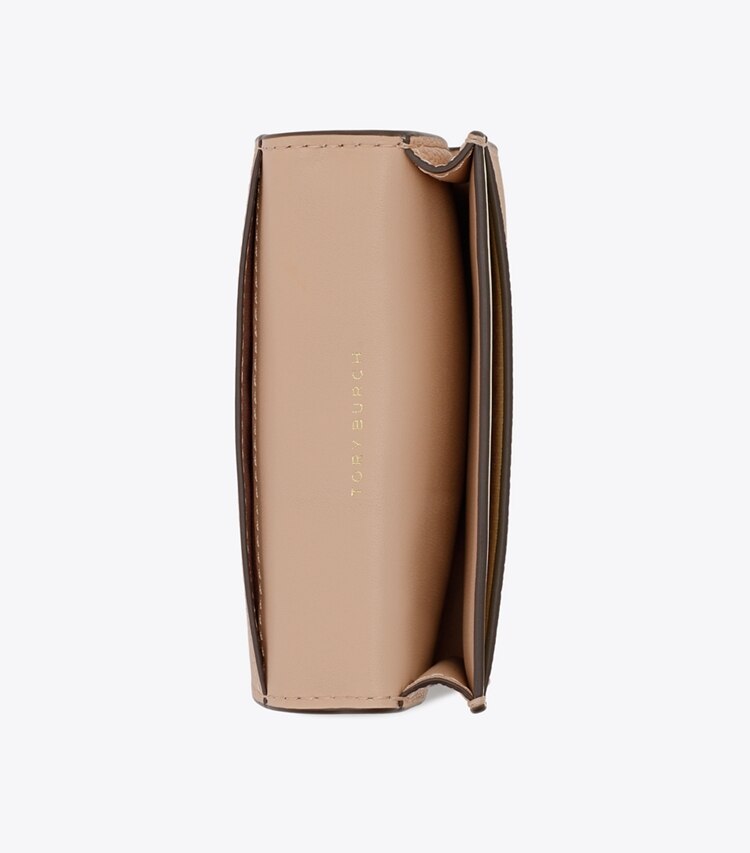 Tory Burch designer カードケース ロビンソン ペブルド カードケース in Goan Sand オーバーヘッド