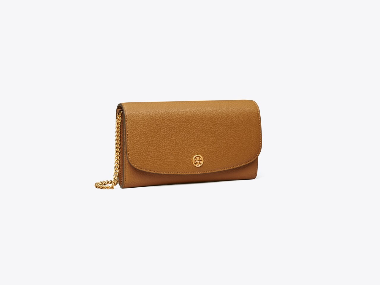 NEW - TORY BURCH Robinson Chain Wallet - Embossed Leather