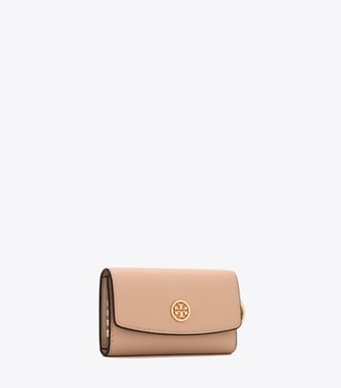 Tory Burch designer カードケース ロビンソン ペブルド キーケース in Goan Sand angle