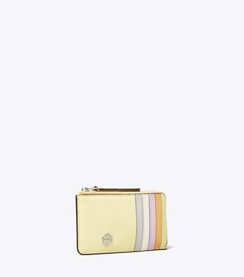 ☆☆Tory Burch☆☆ 22FW Women’s Robinson Card Wallet (84070 TORY BURCH Robinson Card Case Gray Heron 84070