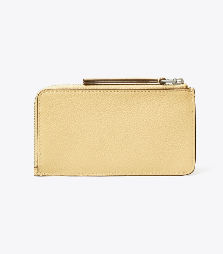 Tory Burch designer カードケース ロビンソン ペブルド トップジップ カードケース in Praline 戻る